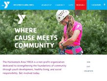 Tablet Screenshot of hockymca.org